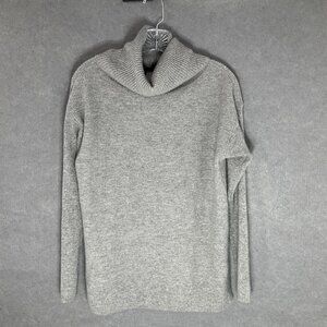 Talbots Sweater Womens‎ Sz M Gray Pure Cashmere Turtleneck Soft Preppy Classic